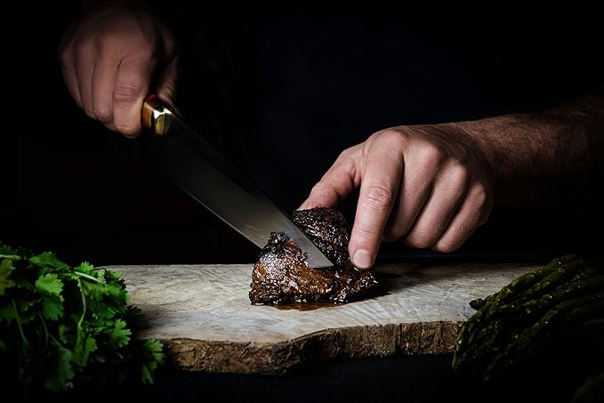 TOUCAN Chef Knife – 8-inch Blade Kitchen Knife – High-Hardness Japanese Steel Knives and Multicolored Handle – Ultra-Sharp Paring Knives – Birthday Gifts for Men and Women
