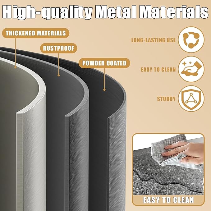 Triple Commercial Grade Kitchen Steel Shelves 54.33 x 35.43 x 13.78 inches Heavy Duty Rustproof Shelving Multi-Functional Storage System Black Kitchen Garage Living Room