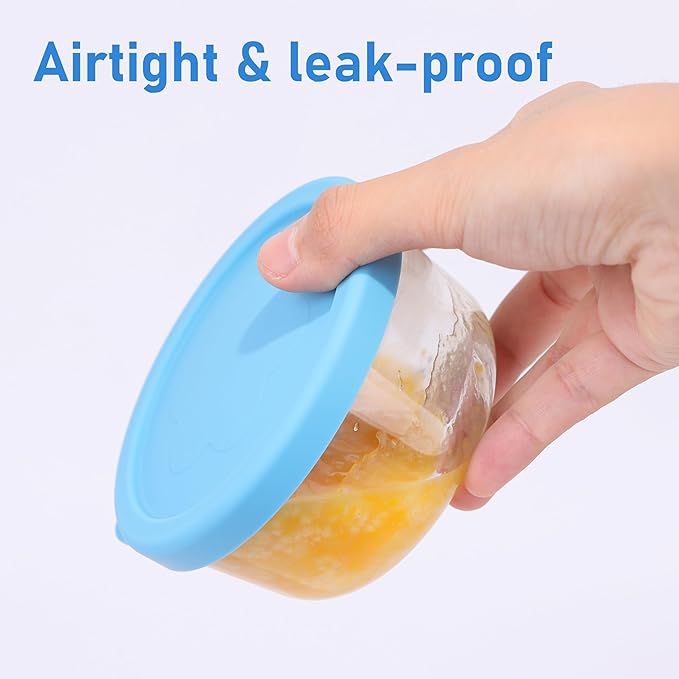 1 Cup Silicone Replacement Lids Storage Cover for Pyrex 7202-PC and Anchor Hocking Glass Bowls (Container not Included) 2 Pack Microwave, Dishwasher and Freezer Safe