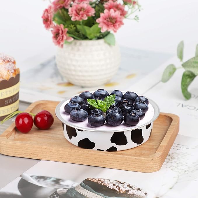 Beasea 4 Inch Pie Tins with Lids, 50 Pack 8 Oz Mini Tart Pan Disposable Pie Tins, Black White Aluminum Pie Pan Foil Tart Tins Round Muffin Container Mini Cheesecake Pan for Pie Tart Quiche
