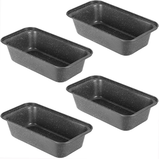8x4 Loaf Pan - Carbon Steel Bread Baking Pans for Homemade Bread Banana Bread, Sourdough, Pound Cake | Nonstick, Oven Safe, Easy Release