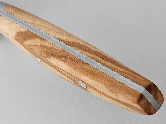 Wüsthof AMICI 7" Hollow Edge Santoku Knife, Tan