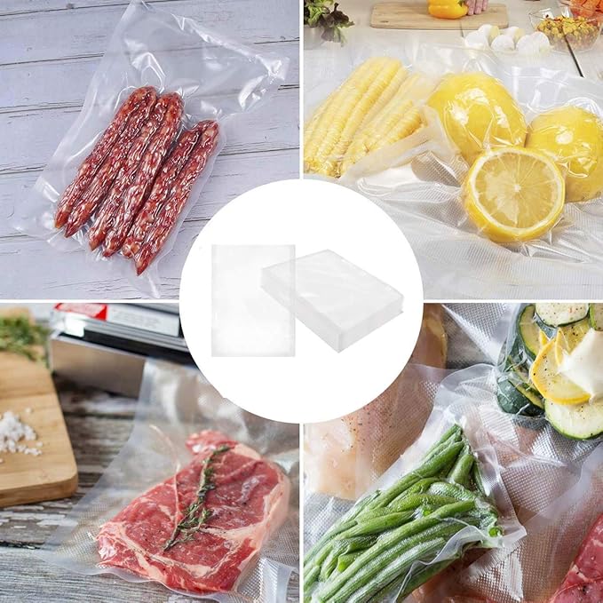 APQ Pack of 1000 Co-Extruded Vacuum Pouches, Clear 6 x 8. Vacuum food bags 6x8. 3 mil Thickness. USDA approved. Polyethylene bags for packing and storing. Perfect for Industrial, food service.