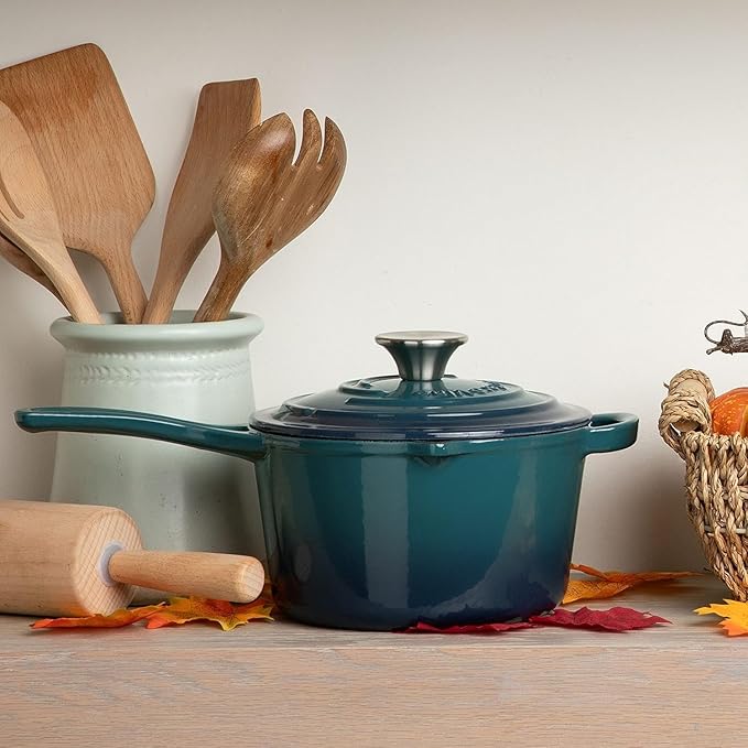 20 Piece Cookware Set (Bondi) | Dutch Oven, Utensil Set, Saucepan, and Trivets