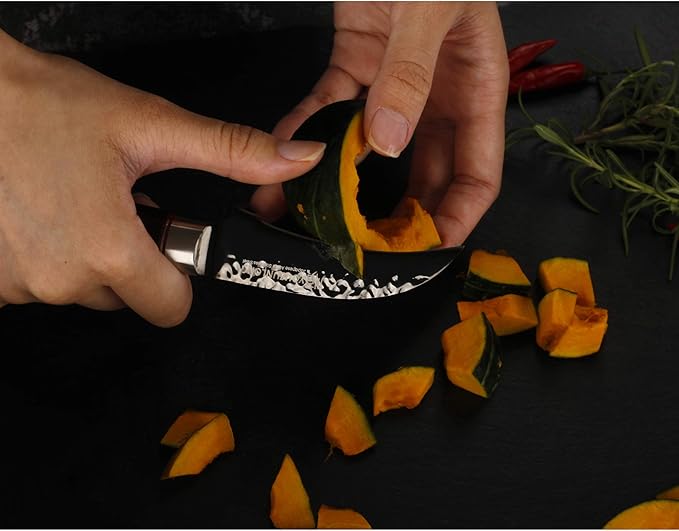 YOUSUNLONG Paring Knife 3.5 Inch Fruit Knife - Japanese AUS8 Steel Black Titanium Coating Blade - Natural Leadwood Handle