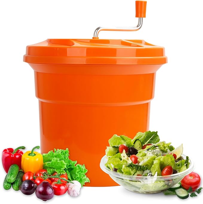 YBSVO 5 Gallon Large Commercial Salad Spinners and Lettuce Spinner