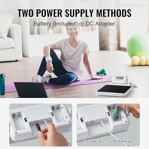 VEVOR Portable Medical Scale, Professional Digital Physician Scale for Weighing - with Anti-Slip Mat, 2 Units (kg/lb), Hold & Tare Function, 400LBS Capacity Physician Wight Scale for Gym Home Hospital