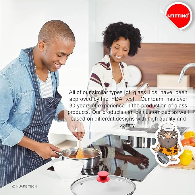 Universal Pot Pan Lids Replacement Knob, Silicone Heat Resistant Pan Cover Holding Handles, BPA Free, Dishwasher Safe, Fits Skillets and Kitchen Cookware Covers 2Pack Black & White