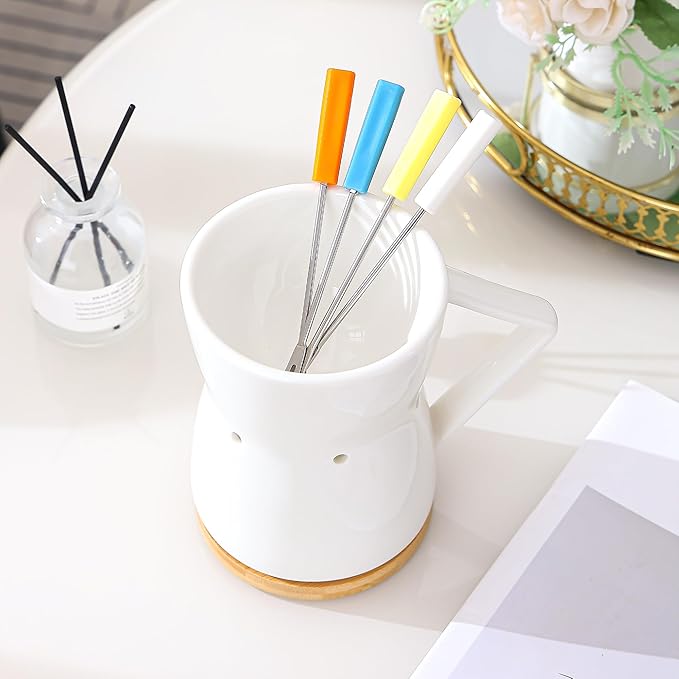 Fondue Cup Chocolate Melting Cup Chocolate Fondue Mug Fondue Set Sweet Fondue Cup