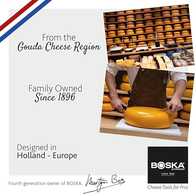 BOSKA Cheese Commander Pro+ - Wire slicer - Cheese Slicer - Professional cutter - Slicer For cheese like Cheddar and Gouda - For Block Heavy Duty Wires - NSF Certified