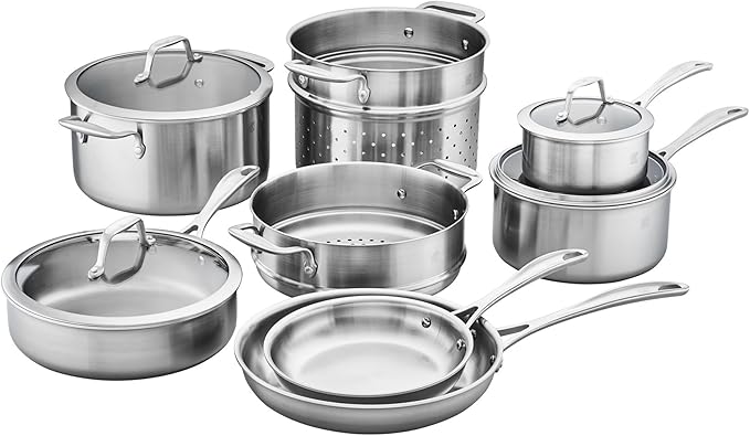 ZWILLING Spirit Stainless Stainless Steel Cookware Set, 12 pc