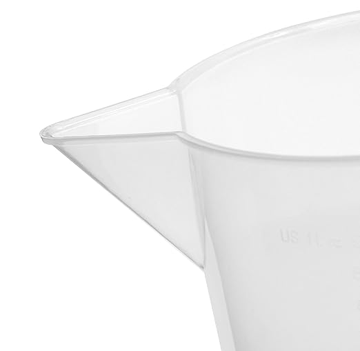 EISCO Measuring Jug, 5000mL (5 Liter) - Short Form - Polypropylene Plastic - Molded Graduations - Chemical Resistant, Autoclavable - Handle for Convenient Lifting - Pitcher, Large Measuring Cup
