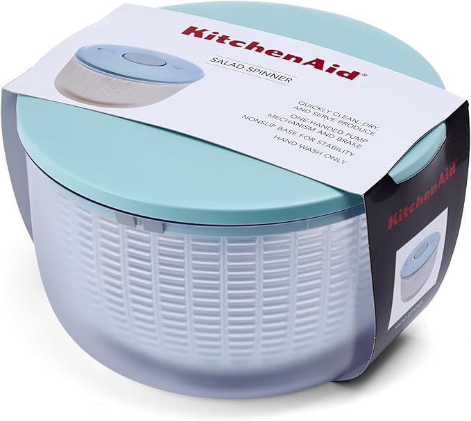 KitchenAid Universal Salad Spinner, 7.43 Quart, Mineral Water