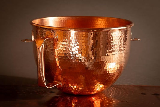 Sertodo Pure Copper 6 Quart Lift Stand Mixing Bowl compatible with Professional 6 quart 600 Series Mixers