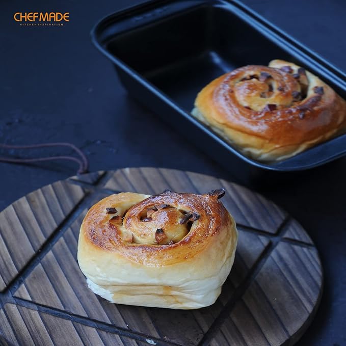 CHEFMADE Bread Loaf Pan, Nonstick Meatloaf Small Pan, 3.1" x 5.8", Set of 2