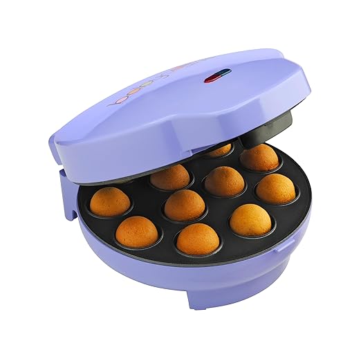 Cake Pop Maker by Select Brands - Kit for Birthdays & More - Includes Decorating Stand & 50 Sticks - Features Non-Stick Coating - Makes 12 Cake Pops