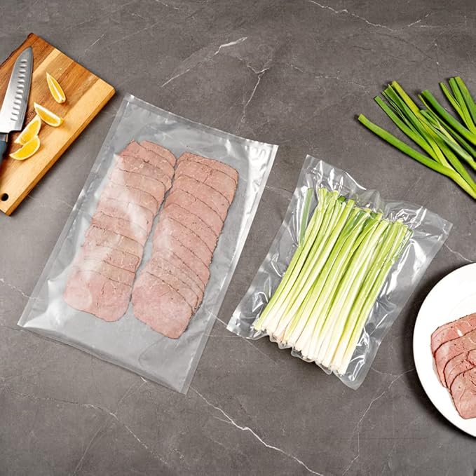 Fresh Hero 18 x 12 Inch Vacuum Sealer Bags, 100 Food Storage Bags - 3 mil Thick, Microwavable, Clear Plastic Sous Vide Bags, Freezable, For Storing Food Or Sous Vide Cooking - Restaurantware