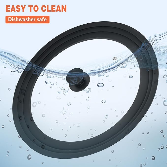 13-14-15 in Universal Lid for Oversized Pots, Pans and Skillets, Extra Large Pot Lid Tempered Glass Lid