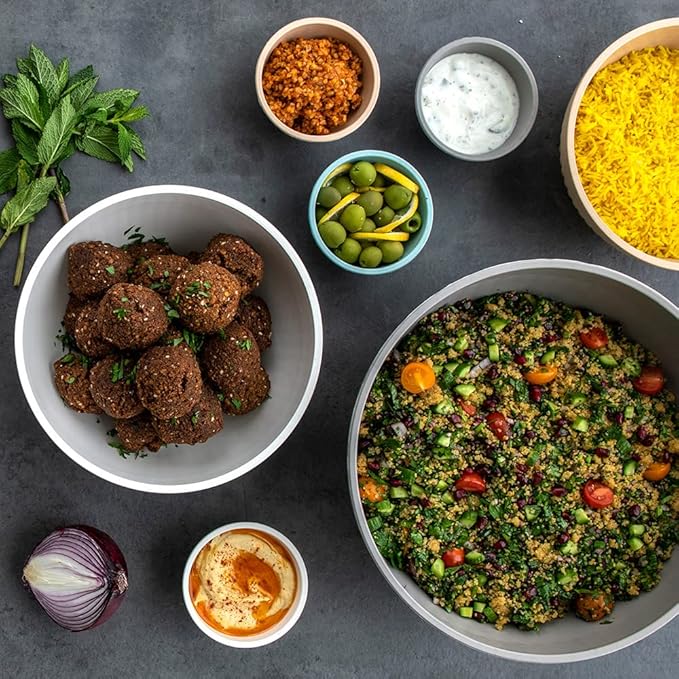 Nordic Ware Mini Prep and Serve Mixing Bowls Set, 4-Piece, Earth-Tones