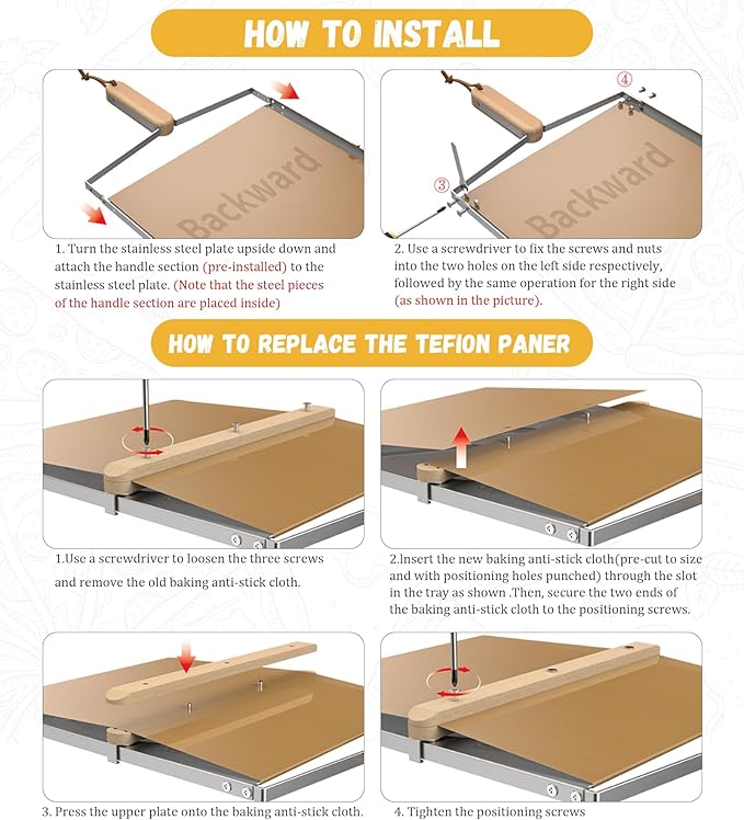 Sliding Pizza Peel, large Pizza Peel Metal Sliding Tray 16” X 13” Making 10-14 Inch, 304 Stainless Steel Metal Premium Pizza Board with Solid Wood Handle, and Pizza Cutter Wheel