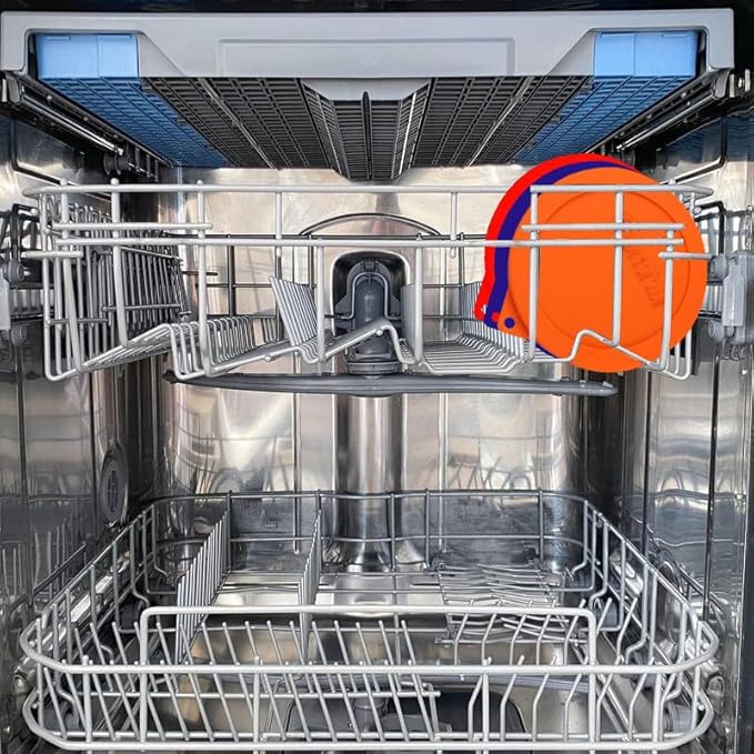 2 Cup Silicone Storage Cover Lids Replacements for Round Anchor Hocking Glass Bowls and Pyrex 7200-PC Glass Bowls |Container not Included|(Orange, 4 Pack)