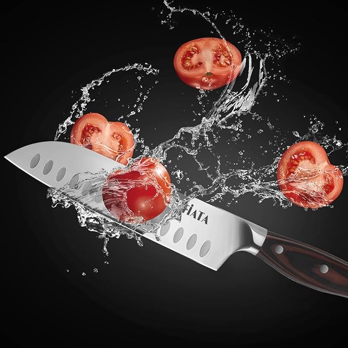 MOSFiATA Kitchen Knife Set-5Pcs, Professional Kitchen Chef’s Knives with Ultra Sharp Stainless Steel Blades, Bread Knife Cooking Knives Sets (silver)