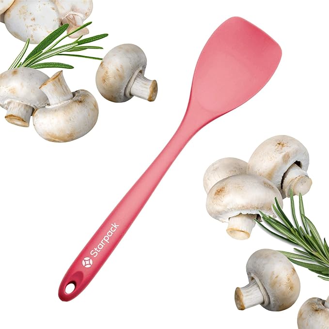 Starpack 'The All Rounder' XL Premium Silicone Spoonula Spatula - Silicone Spatula Spoon Heat Resistant to 600°F - Best Silicone Spoonulas - Rubber Spoon Spatula - Kitchen Spoon Spatula for Cooking