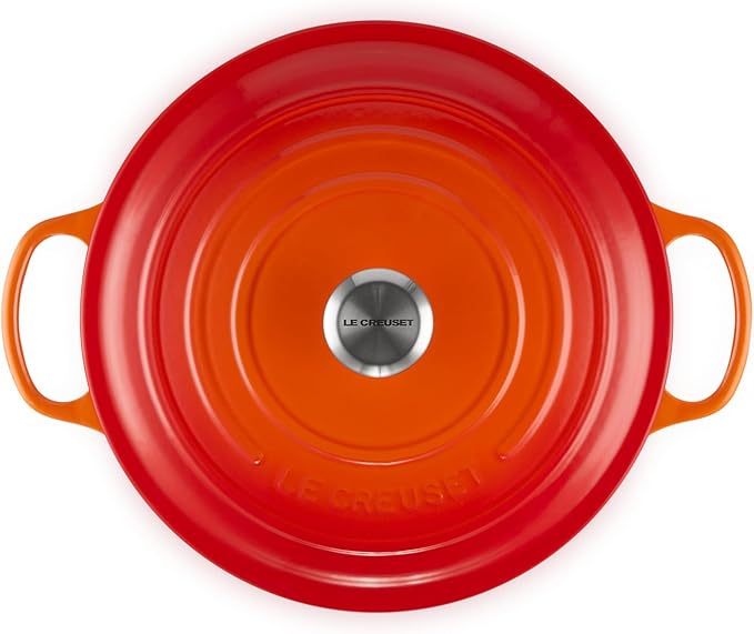 Le Creuset Enameled Cast Iron Signature Round Dutch Oven, 9 qt., Flame