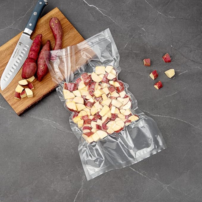 Fresh Hero 18 x 10 Inch Vacuum Sealer Bags, 100 Food Storage Bags - 3 mil Thick, Microwavable, Clear Plastic Sous Vide Bags, Freezable, For Storing Food Or Sous Vide Cooking - Restaurantware