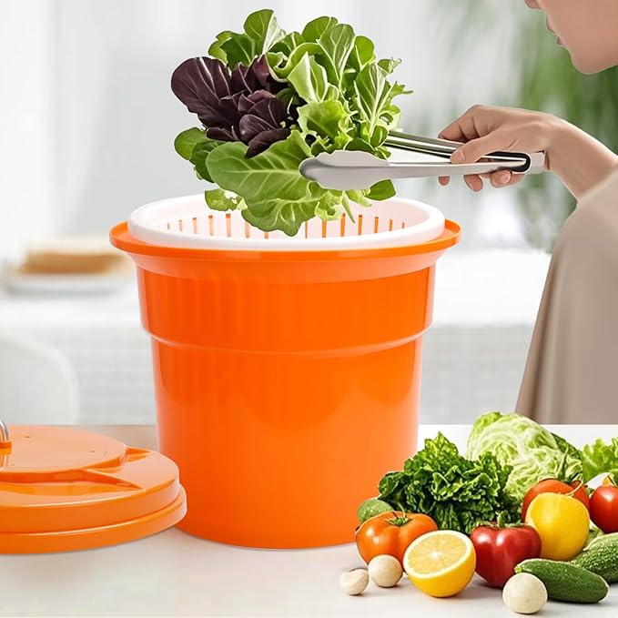 YBSVO 5 Gallon Large Commercial Salad Spinners and Lettuce Spinner