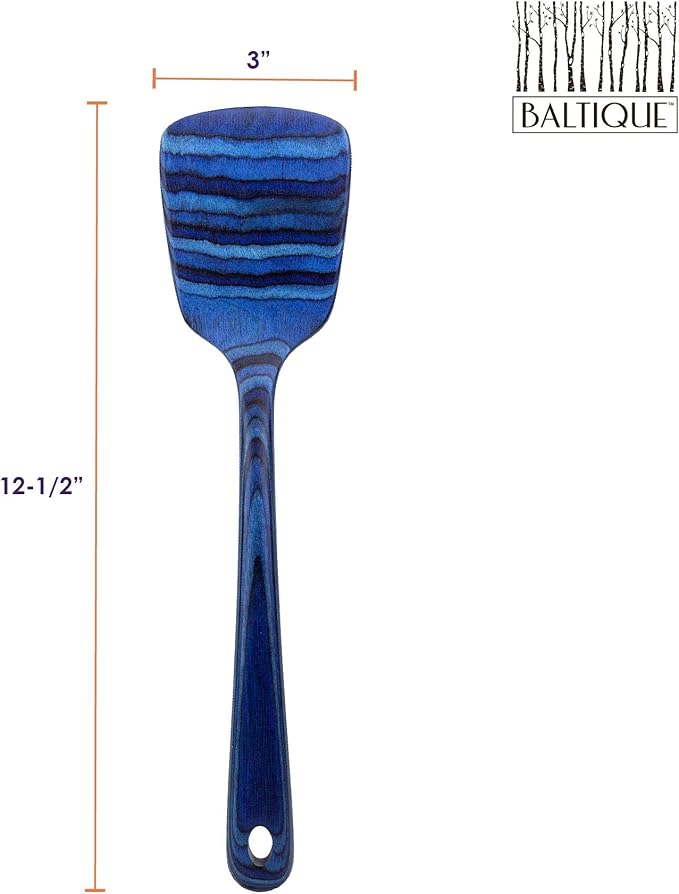 Totally Bamboo Baltique Malta Collection 12-1/2" Wooden Spatula, Safe for Nonstick