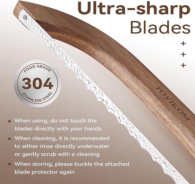 Sourdough Bread Knife for Homemade Bread, Sourdough Bread Slicer for Homemade Bread, Bread Cutter for Homemade Bread, Serrated Bread knife, Sourdough Knife for Slicing, Bread Bow Bread Saw