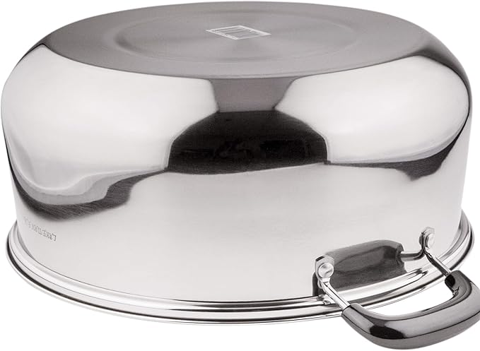 3 Tier Stainless Steel Steamer Pot For Cooking With Stackable Pan Insert, Food/Vegetable Steamer Cooker, Cookware Pot/Saucepan with Glass Lid, Multilayer By Lake Tian (28cm/11in)