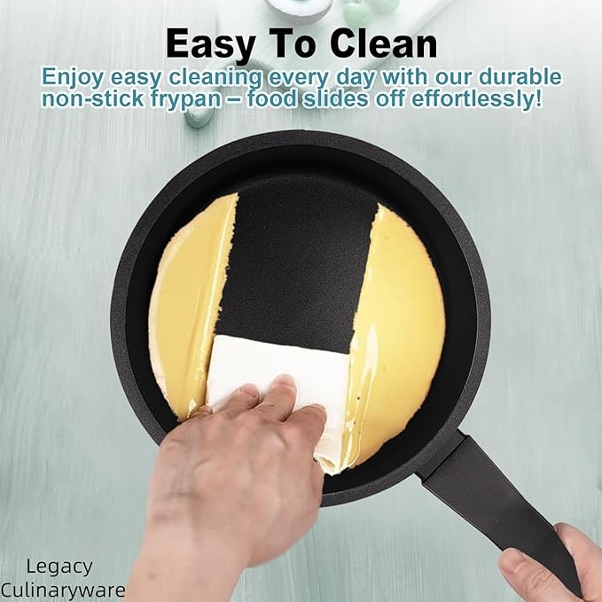 Nonstick Sauce Pan with Lid,2QT small pot, PFOA Free,Kitchen Pots Induction Pot,Cream