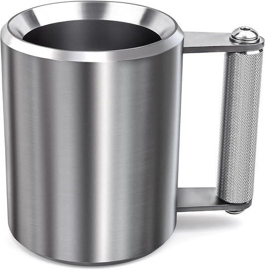 Mug,22LB/ 10KG Stainless Steel Cup,Super Dumbbell Fitness Sports Mug,Gym Exercise Coffee Lover Gift
