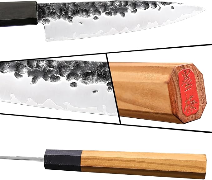 5.7 Inch Paring Knife For Kitchen,Utility Knife,Sharp High Carbon Stainless Steel Fruit Knife With Olivewood Handle,Handcrafted Peeling Knife, Fruit Knife