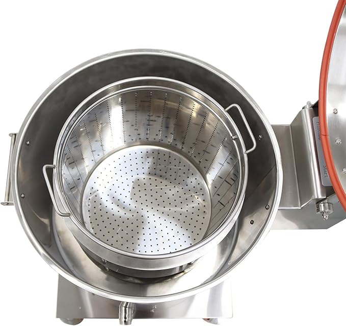 Commercial Salad Spinner 20L(15kg) Electric Salad Dryer Adjustable Speed Vegetable Fruit Meat Dryer Stainless Steel for Resturant Canteens Hotels 110V 750W
