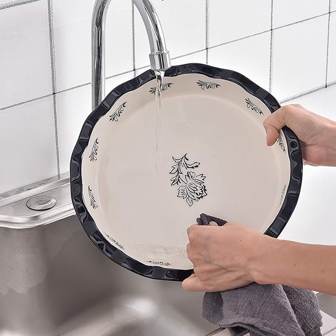 Wisenvoy Ceramic Pie Dish - Deep Dish Pie Plate Non-Stick Pans for Baking