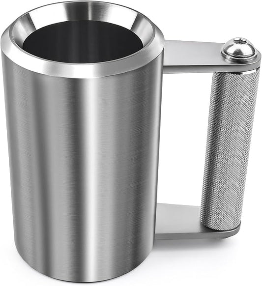 9 LB/4KG Stainless Steel Mug,Super Dumbbell Fitness Sports Mug,Gym Exercise Coffee Lover Gift