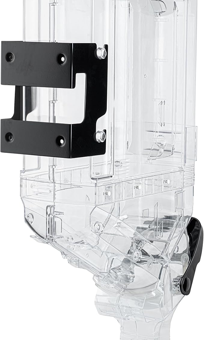 Restaurantware-Met Lux 5 Gallon Dry Food Dispenser, 1 Airtight Cereal Dispenser - Wall-Mounted, Single Control, 1 Black Plastic Grain Holder, For Snacks, Nuts, Or Coffee Beans