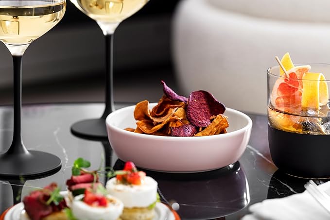 Villeroy & Boch Iconic Collection La petite Boule Memphis, Premium Porcelain, Made in Germany, Appetizer Set for 2, 5.5 x 5.5 in, Unique Coloful Design