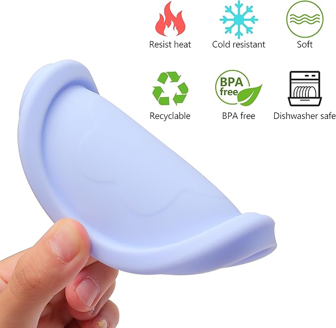 1 Cup Silicone Replacement Lids Storage Cover for Pyrex 7202-PC Glass Bowls (Container not Included) 4 Pack Microwave, Dishwasher and Freezer Safe