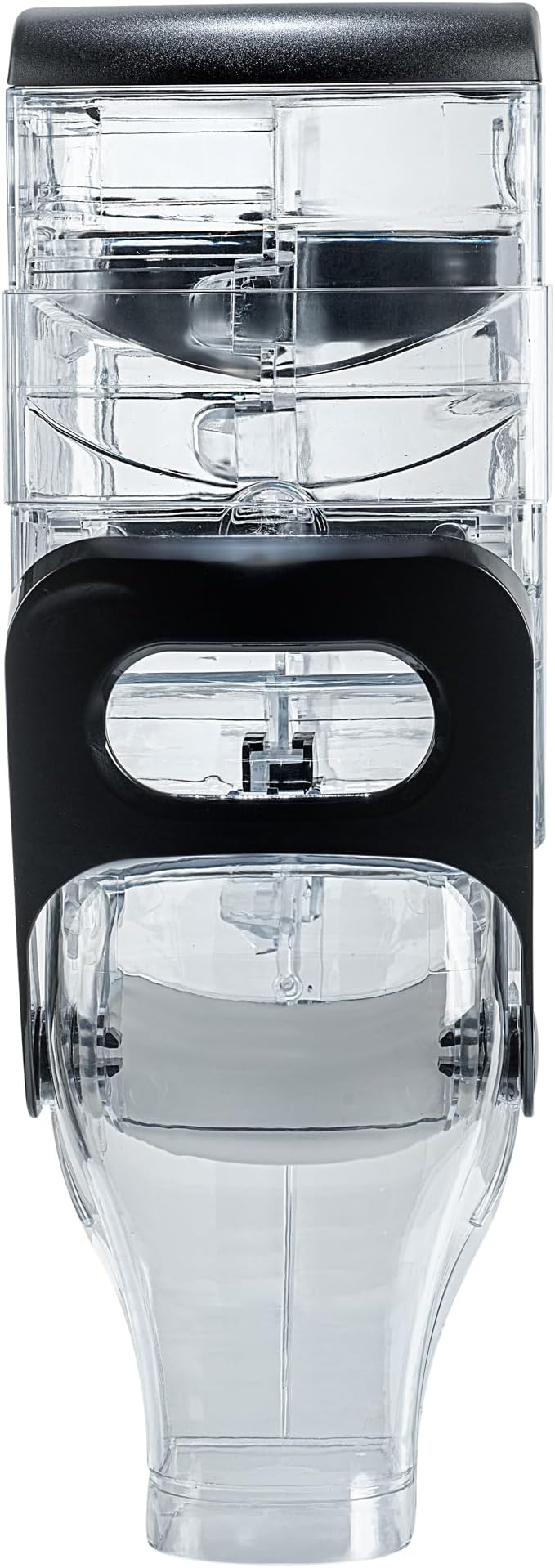 Restaurantware-Met Lux 2.1 Gallon Dry Food Dispenser, 1 Airtight Cereal Dispenser - Wall-Mounted, Single Control, 1 Black Plastic Grain Holder, For Snacks, Nuts, Or Coffee Beans