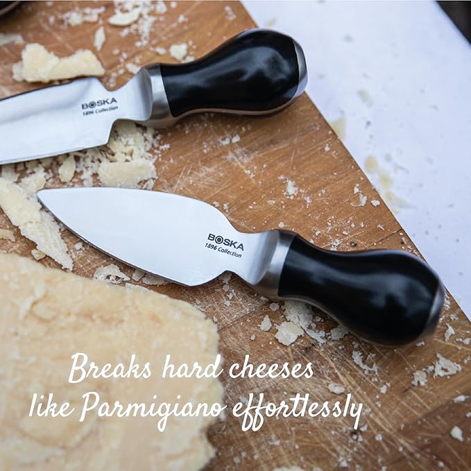 BOSKA Parmesan Knife Pro 110mm - Premium quality - Stainless steel - For Hard Cheeses like Parmesan - 1896 collection