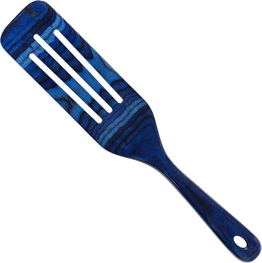 Baltique Malta Collection 13" Wooden Spurtle Spatula – Colorful Birch Wood Cooking Utensil, Nonstick Safe, Versatile Stirring & Serving Tool
