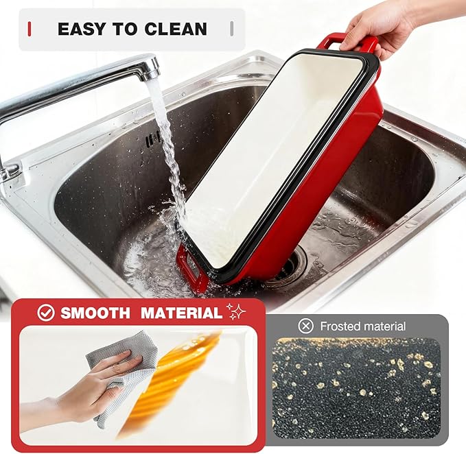 9x5 Enameled Cast Iron Loaf Pan with Lid – Bread Pan for Sourdough, Cake, Meatloaf, Even Heat, Nonstick, Easy to Clean, 2 Piece Set