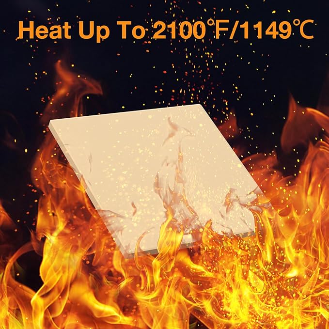 Extra Large Pizza Stone 18 Inch, Rectangular Pizza Grilling/Baking Stone 18" x 18", Industrial Commercial Oven Stone, Ideal for Grilling Baking Several Pizzas Bread - Includes Scaper