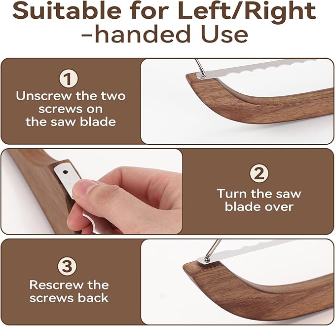 Sourdough Bread Knife for Homemade Bread, Sourdough Bread Slicer for Homemade Bread, Bread Cutter for Homemade Bread, Serrated Bread knife, Sourdough Knife for Slicing, Bread Bow Bread Saw