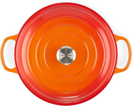 Le Creuset Enameled Cast Iron Signature Braiser, 3.5 qt., Flame