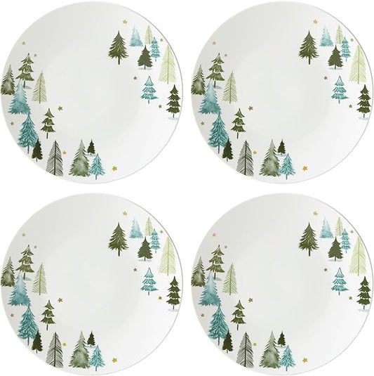Lane 12-Piece Dinnerware Set, Green, Christmas, Holiday Hosting